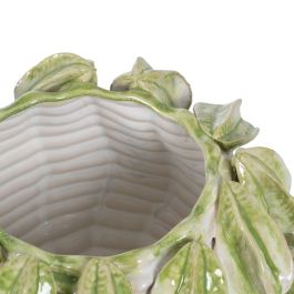Jarrón Verde-Blanco Cerámica Decoración 33,50 X 33 X 23 cm