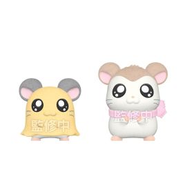 Hamtaro Set de Muñecos Flocked con 6 Personajes Icónicos