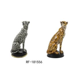 DKD Home Decor Figura Leopardo Naranja Blanco Resina 16 x 32 x 16 cm (2 Unidades) Precio: 37.59000036. SKU: S3016949