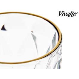 Copa Vino 330Ml Diamante Filo Oro Vivalto 9X17CM (36 Unidades) Copa Vino 330Ml Diamante Filo Oro Vivalto 9X17CM (36 Unidades)