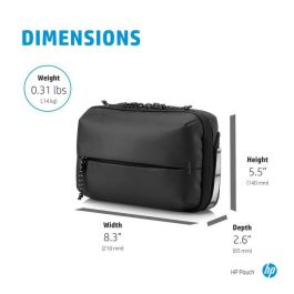 HP Funda Deportiva Resistente al Agua para Dispositivos Electrónicos con Detalles Reflectantes, Bolsillo Acceso Rápido y Correa Ajustable