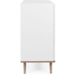 Göteborg Cofras de cajones - 3 cajones - Decoración de roble de Sonoma blanco - Escandinavo - L 79.8 x D 40 x H 86.5 cm Göteborg Cofras de cajones - 3 cajones - Decoración de roble de Sonoma blanco - Escandinavo - L 79.8 x D 40 x H 86.5 cm