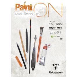 Bloc De Dibujo Clairefontaine Paint On Multitecnicas Encolado A5 250G 40H (Set de 4) Bloc De Dibujo Clairefontaine Paint On Multitecnicas Encolado A5 250G 40H (Set de 4) Precio: 18.79000032. SKU: B1GRYKFHV7