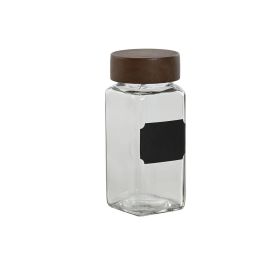 Especiero Basicos DKD Home Decor Transparente Natural 16.5 x 13 x 20.5 cm Set de 12