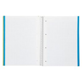 Cuaderno Espiral Liderpapel A4 Micro Jolly Tapa Forrada 140H 75 gr Cuadro 5 mm 5 Bandas4 Taladros Color Amarillo