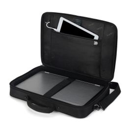 DICOTA Eco Multi SELECT 14-15.6 Bandolera para Portátiles de 15.6 Pulgadas con Compartimento para Tableta, Tirante Hombro, Negro