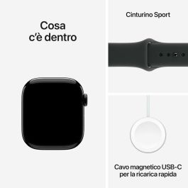 Apple Watch S11 GPS + Cellular Smartwatch de Aluminio Reciclado con GPS y LTE para Salud y Deporte