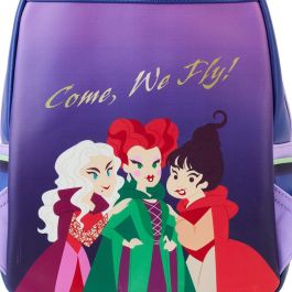 Loungefly Mochila Sanderson Sisters House Hocus Pocus de 30cm, cuero vegano con detalles que brillan en la oscuridad