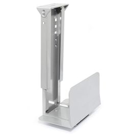 HERRAJES ALK Soporte de CPU Vertical Bajo Mesa Regulable Altura 320-530mm Ancho 130-240mm Cromo Mate