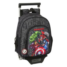 Mochila Escolar con Ruedas The Avengers Vendetta Negro 27 x 33 x 10 cm