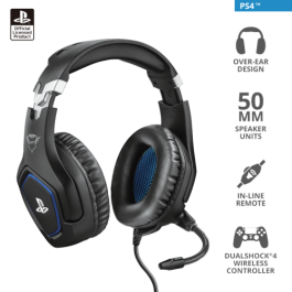 Trust GXT 488 PS4 Auriculares Diadema Negro