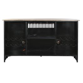 DKD Home Decor Mueble Bar Negro Marron 157 x 52 x 90 cm