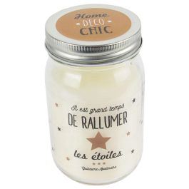 Home Deco Factory Vela Aromática "Bougie" con Mensaje en Tarro, Modelos Etoiles (Vainilla) y Bonheur (Frutas Tropicales) Home Deco Chic Precio: 3.99000041. SKU: B1FLR5VL7R