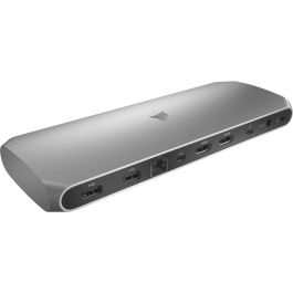 Corsair TBT100 Thunderbolt 3 Dock con 2x HDMI 2.0, 2x USB 3.2 Gen 2 Type-C, Lector SD, 100W, para Mac/Windows