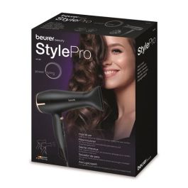 Beurer HC-60 Secador de Pelo 1.400 W con Tecnología ECO, Iónica y Sensor Táctil para Ahorro de Energía y Pelo Brillante