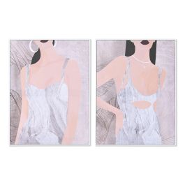 DKD Home Decor Cuadro Scandi Gris Beige Lienzo Ps 60 x 45 x 2.5 cm (4 Unidades) Precio: 30.50000052. SKU: B1AFVYF69Z