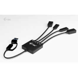 I-TEC Hub USB-C/USB-A de 4 Puertos: 2x USB-C 3.2 Gen 1, 2x USB-A 3.2 Gen 1