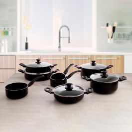 Quid Hydra Cazo con Cesta de Aluminio 18 cm Antiadherente Mango Baquelita Apto Inducción y Cocinas Lavavajillas