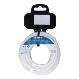 Edm Carrete cable cordón tubular H03VV-F 2 x 0,75 mm² blanco, 5 m
