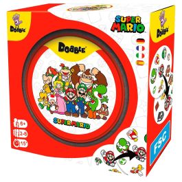 Asmodee Dobsm07Dees Dobble Super Mario, Juego de Mesa de Observación y Velocidad, Cartas Ilustradas, Juego Familiar para +6 Años