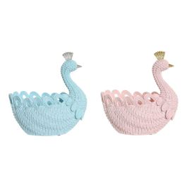 Bandeja Vaciabolsillos Romantico DKD Home Decor Azul Celeste Rosa Palo 14.3 x 23 x 23 cm (2 Unidades) Bandeja Vaciabolsillos Romantico DKD Home Decor Azul Celeste Rosa Palo 14.3 x 23 x 23 cm (2 Unidades)