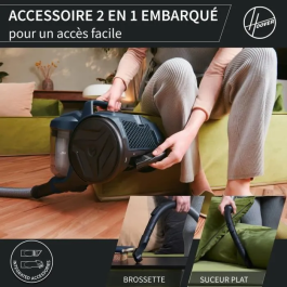 Hoover Aspirador de bidón sin bolsa HP110HM 700 W 2 L Azul
