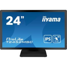 Iiyama Monitor Táctil 24" T2452MSC-B1, IPS, Full HD, Capacitivo 10 Puntos, HDMI, DisplayPort, USB, VESA 100x100, Negro Precio: 362.50000017. SKU: B158GVBXWL