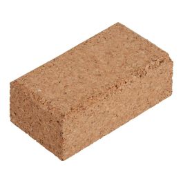 Wolfcraft Taco de lijar manual de corcho 2896000, antideslizante para bordes y superficies, 67x123x35mm