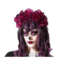 Diadema Flores Violeta 25x20 cm para Halloween, Catrina o Eventos Folclóricos Precio: 2.50000036. SKU: B19QT8CXLT