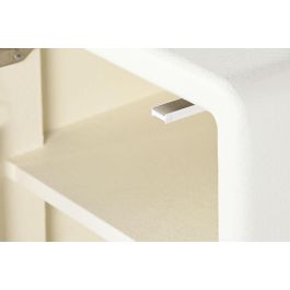 DKD Home Decor Mesita de Noche Moderna Blanco 1 Puerta 40 x 55 x 45 cm