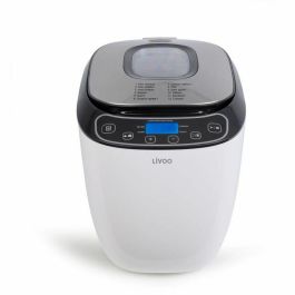 Livoo LIV3523930097393 Máquina de Pan DOP218 550W, 12 programas, Recipiente Aluminio Extraíble, Pantalla LCD, 3 accesorios