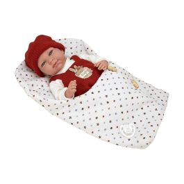 Muñeca elegance 40 cm cris naranja c/saco de dormir (muñeco de peso)