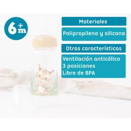 KioKids Biberón Anticolicos Mostaza 360 mL Honey Little Sauvages