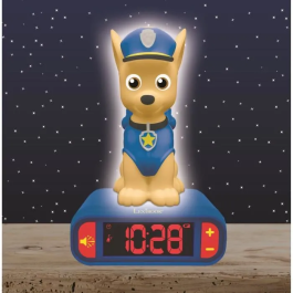 Lexibook Reloj Despertador Chase Patrulla Canina RL800PA Niños +3 Años Luz Nocturna y Sonidos