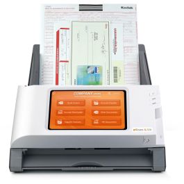 Plustek Escáner A280 Enterprise, Resolución 600x600 DPI, Escaneo Dúplex a Color, Velocidad 20 ppm, Pantalla 7"