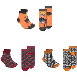 PIERROT Set 3 Calcetines Naruto Shippuden Adulto Surtido Tallas 39-45