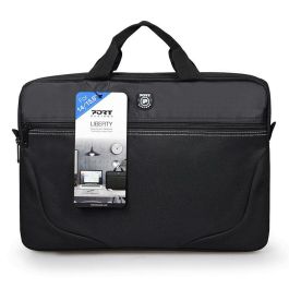 Port Designs Bolso para Portátil 15.6'' Acolchado y Ligero con Bolsillo Frontal, Correa Hombro Ajustable y Extraíble
