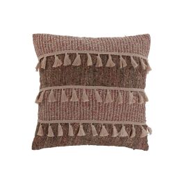 DKD Home Decor Hh jul24 Cojín Decorativo Boho Multicolor 45x45x8 cm de Lana y Poliéster con Cremallera Precio: 15.79000027. SKU: B18SWAA68L