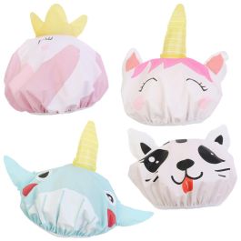 Tom et Zoe Gorro de Baño Animales Niños Gato Flamenco Unicornio Tiburón Talla Única D.26 Cm