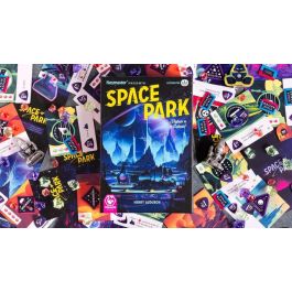 Tranjis Games Juego de Mesa Space Park, Exploración Espacial y Estrategia Ligera, 1-4 Jugadores, 30 Minutos