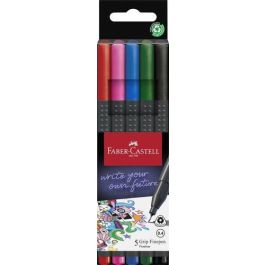 Rotulador Fibra Faber-Castell Grip Finepen 1516 Pack De 5 Colores Basicos Precio: 3.50000002. SKU: B1ABB3SF2Y