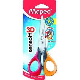 MAPED - Tijeras Sensoft de 13 cm de mano izquierda con cuchillas invertidas