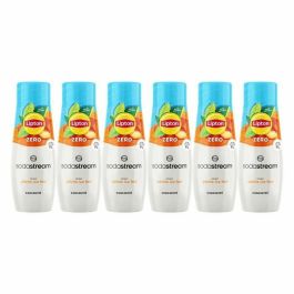 Set de 6 concentrados de té helado Lipton sabor melocotón sin azúcar SODASTREAM - 440ml