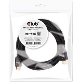Club3D Cable HDMI 2.0 RedMere 4K60Hz UHD 18Gbps Macho/Macho 15 metros Negro