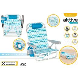 Silla de playa XL mochila 66x65x72.5cm con bolsa nevera Silla de playa XL mochila 66x65x72.5cm con bolsa nevera