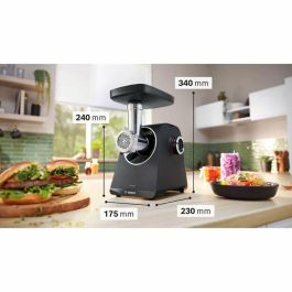 Bosch MFWS430B Picadora de Carne Serie 4, 3 Rejillas de Trituración, Marcha Atrás, Negra Bosch MFWS430B Picadora de Carne Serie 4, 3 Rejillas de Trituración, Marcha Atrás, Negra