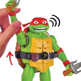 Famosa Figura Tortugas Ninja Deluxe Articulada con Sonidos de Batalla y Accesorios de Armas de Plástico 15cm - Modelos Surtidos - Edad 4+ Años