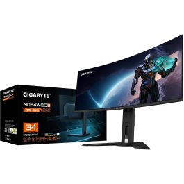 GIGABYTE MO34WQC2 Monitor Gaming 34" WQHD (3440x1440) Curvo QD-OLED 1800R 240Hz 0.03ms VESA DisplayHDR 400 True Black FreeSync Premium Pro