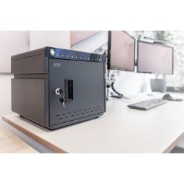 Digitus Armario Carga Móvil para 10 Notebooks/Tablets hasta 14'' USB-C 20W UV-C Desinfección Ventilador Negro