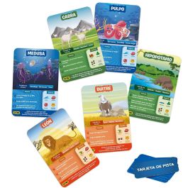 LÚDILO SKILL196Sgap Juego de Preguntas Mundo Animal para Niños +6 Años, Español